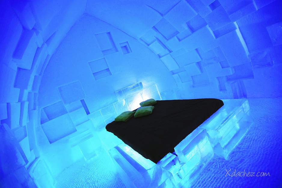 Blue ice room