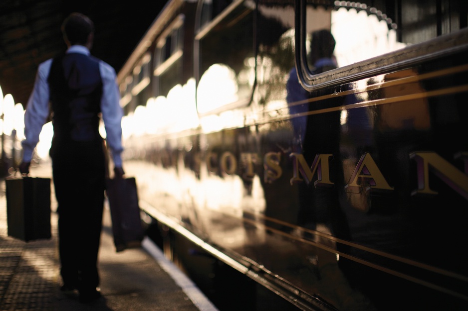 Belmond Royal Scotsman at the Edinburgh Waverley railway station