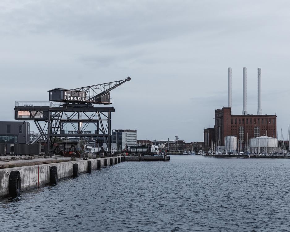 TheKrane hotel in Nordhavnen harbour in Copenhagen