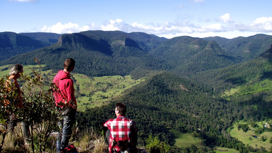 Bushwalking nightfall camp