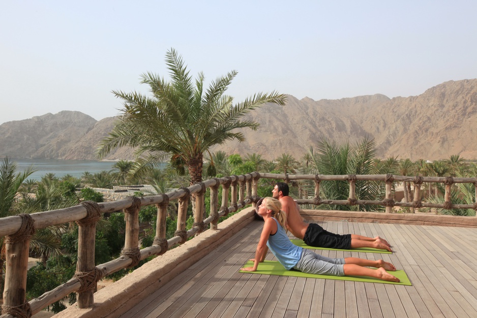 Yoga on the rooftop terrace