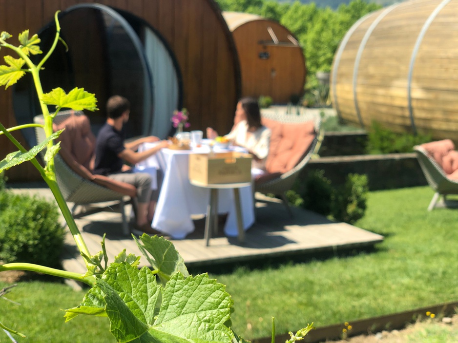 The Wine House Hotel - Wine Barrel Room Private Deck