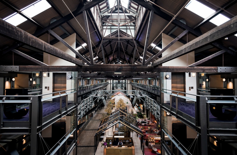 Ovolo Woolloomooloo grand industrial interior