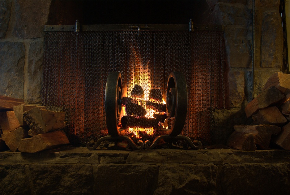 Timberline Lodge fireplace