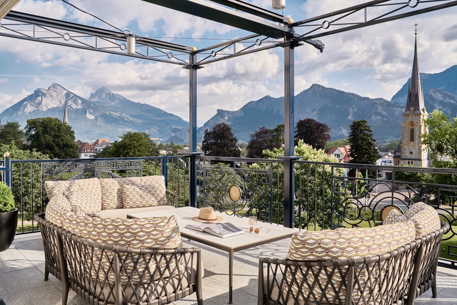 Grand Hotel Quellenhof King Suite Balcony