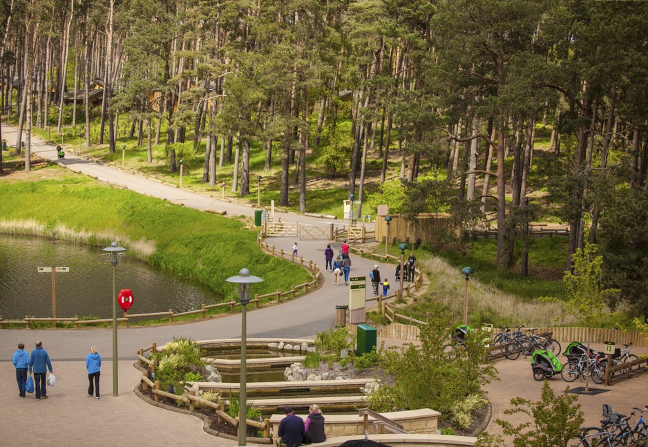 Woburn Forest entrance gate