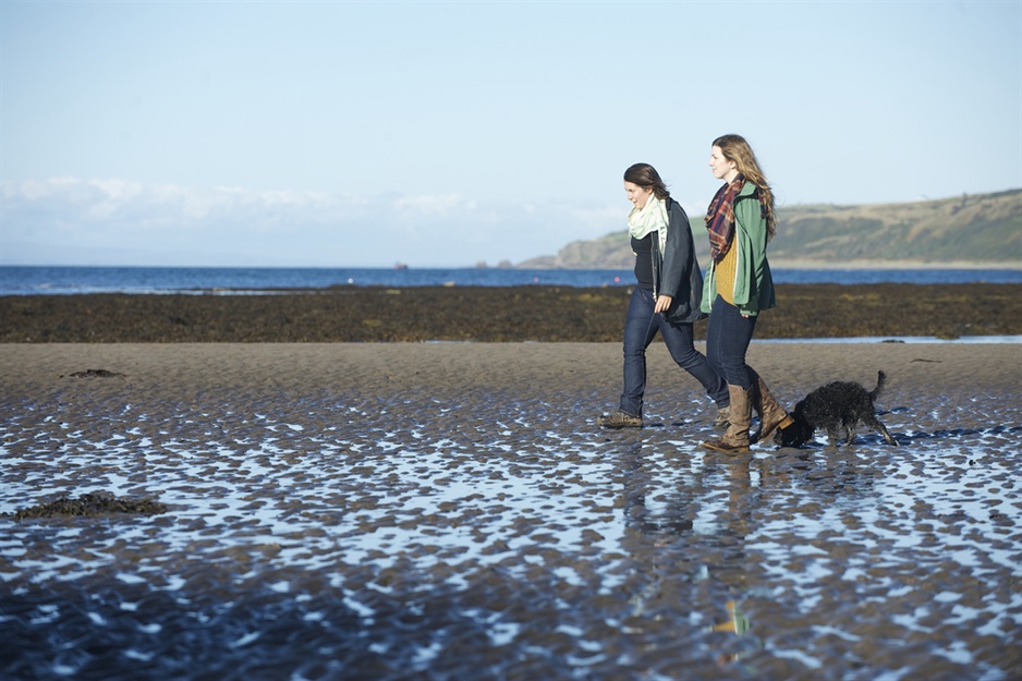 Beach Walk in Culzean