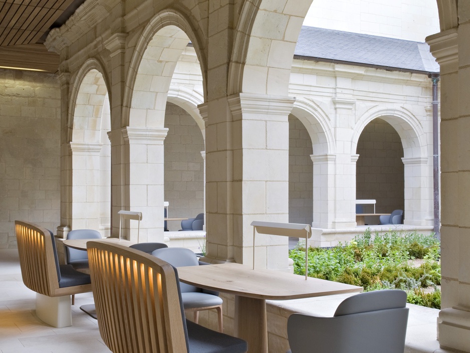 Fontevraud Hotel terrace dining