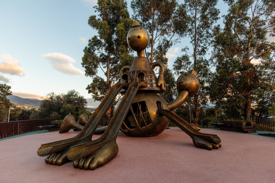 MONA Outdoor Art Sculpture - Girls Rule by Tom Otterness