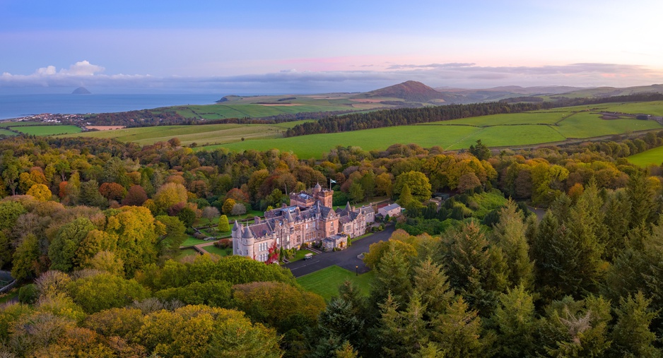 Glenapp Castle - Aerial View