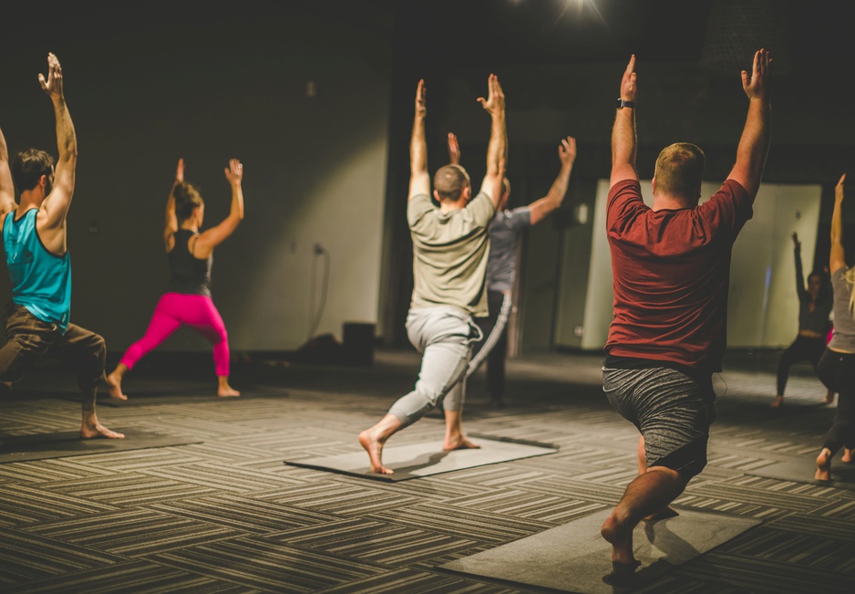 Whitney Peak Hotel yoga class