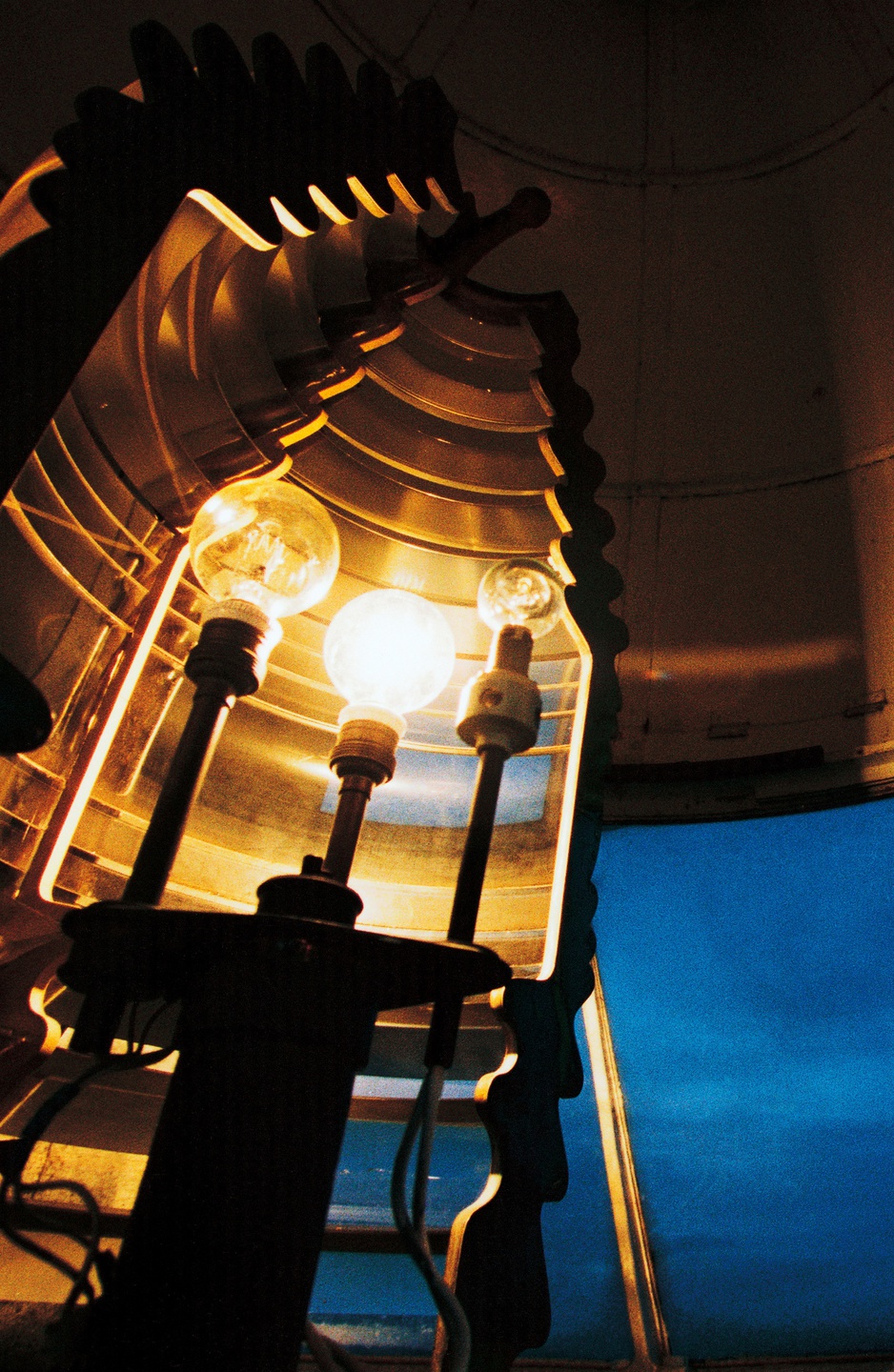 Lighthouse beacon close-up