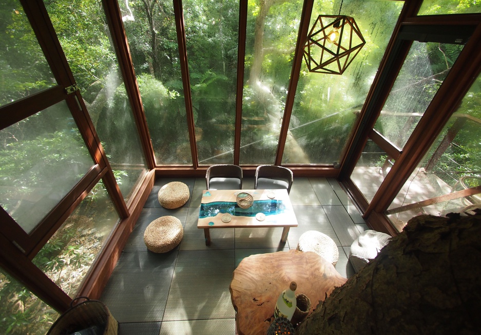 Treeful Treehouse Sustainable Resort Spiral Treehouse Interior