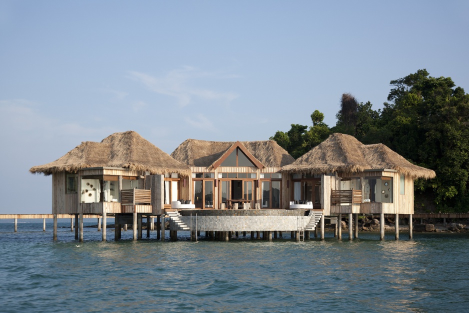 Bedroom over water villas