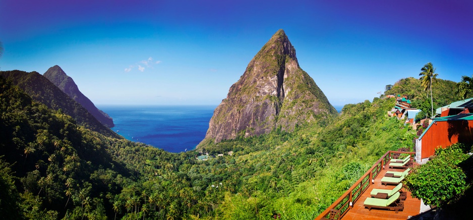 Piton Mountains panorama