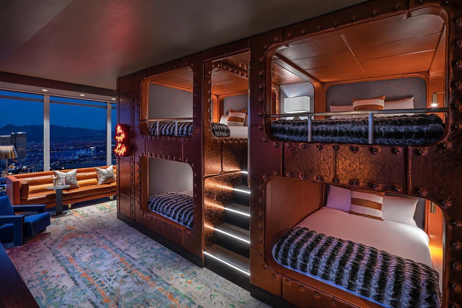 Palms Casino Resort Suite Luxurious Bunk Beds