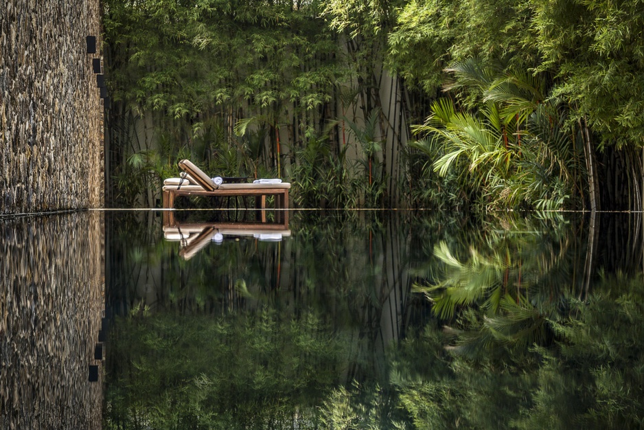 Lap pool reflections