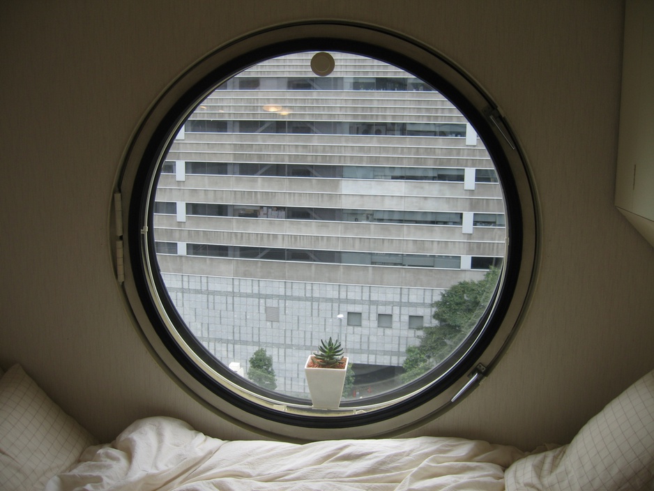 Nakagin Capsule Tower window