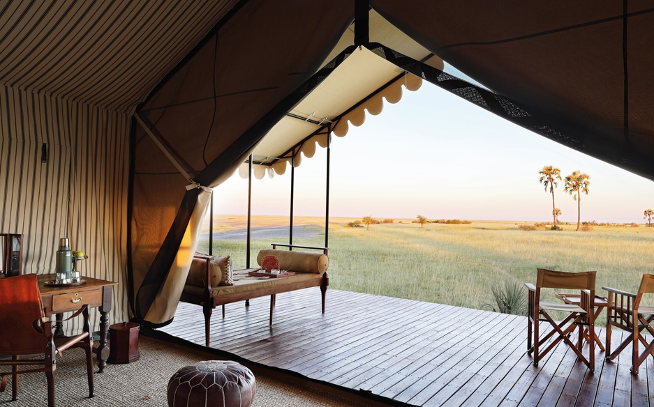 San Camp Bedroom View Across The Pans