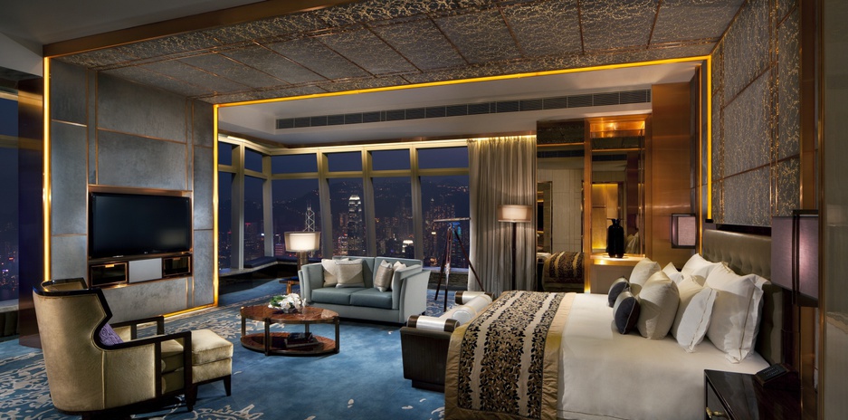 The Ritz-Carlton Suite bedroom