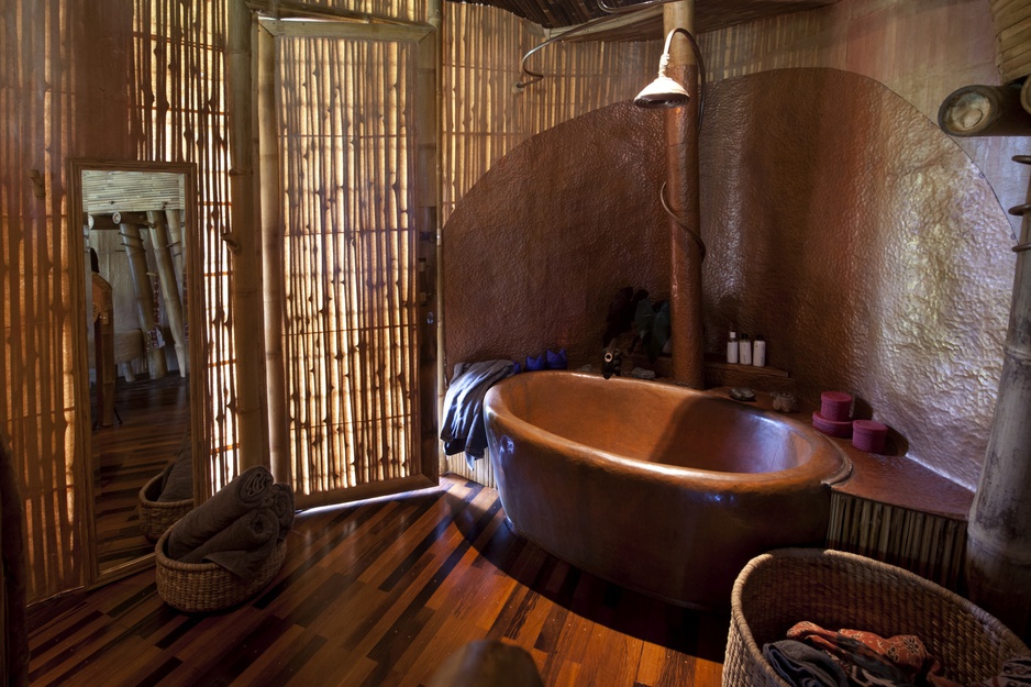 Sharma Springs Bamboo House Shower