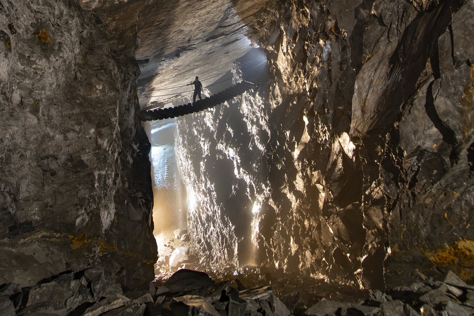 Go Below Cave Bridge