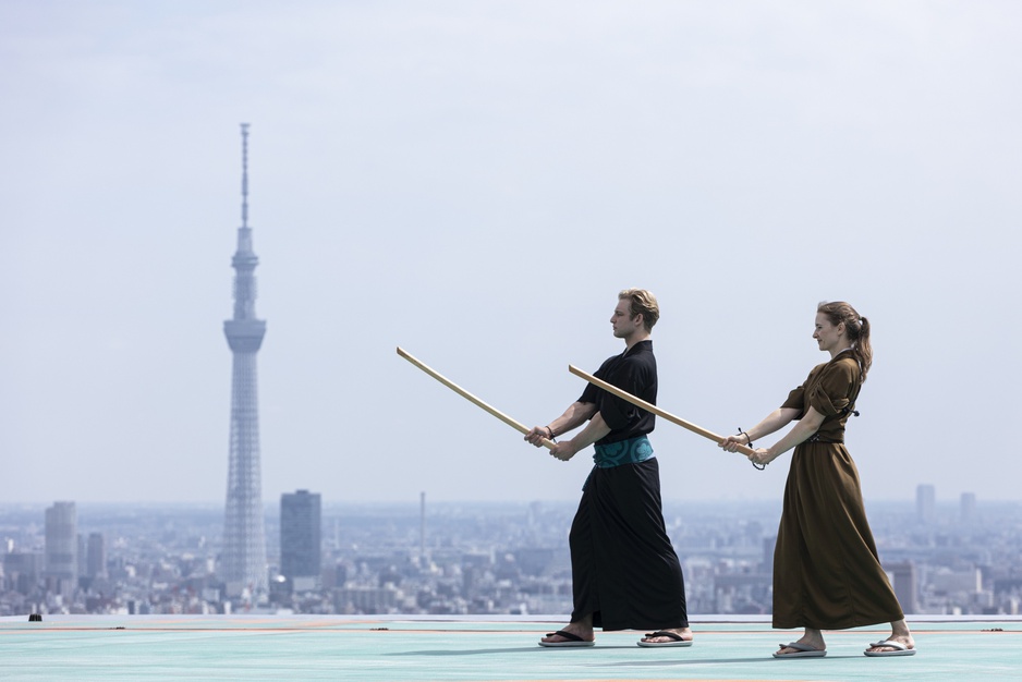 Sky-high Morning Kenjutsu Practice