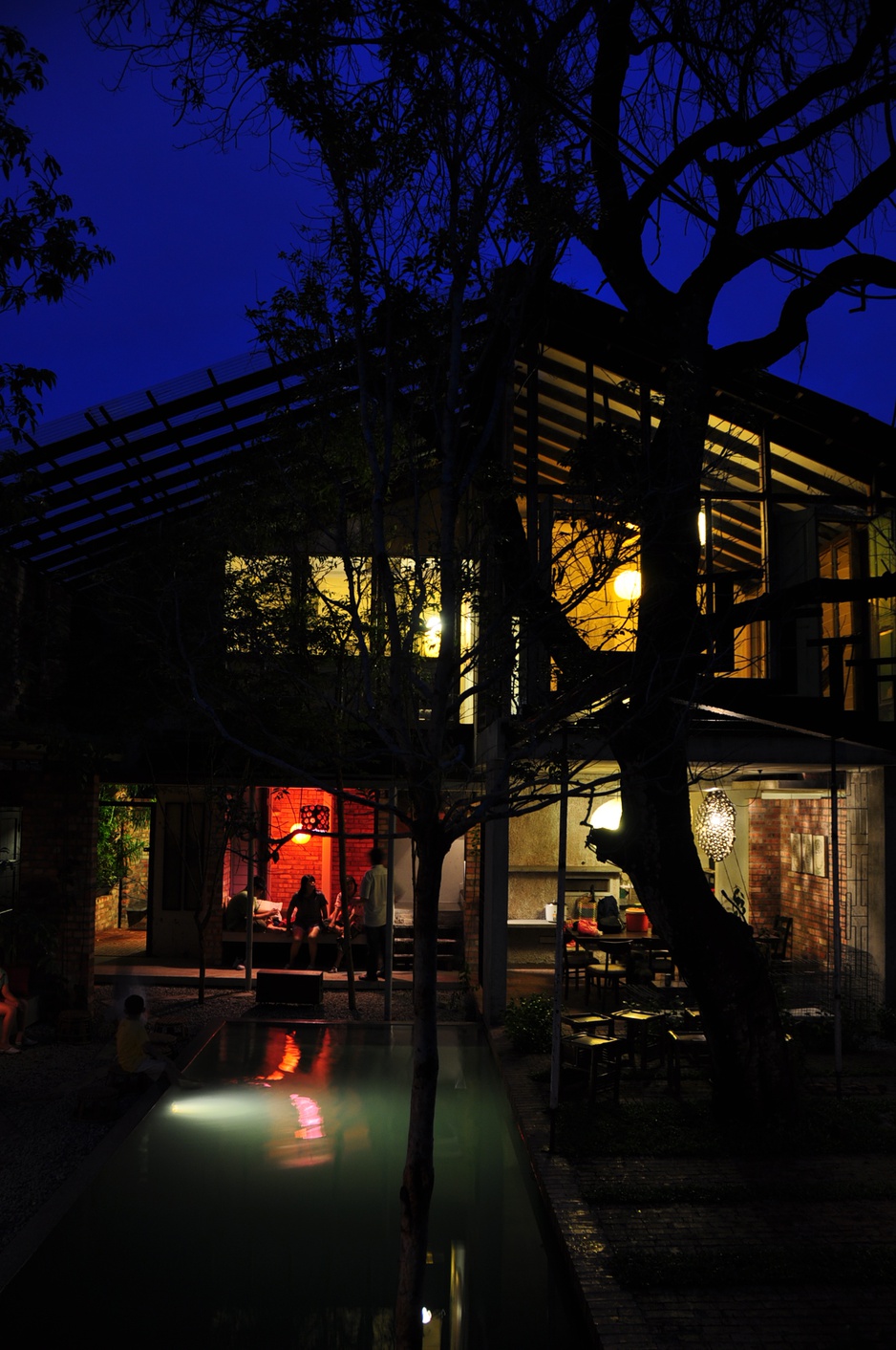 Sekeping Tenggiri pool at night