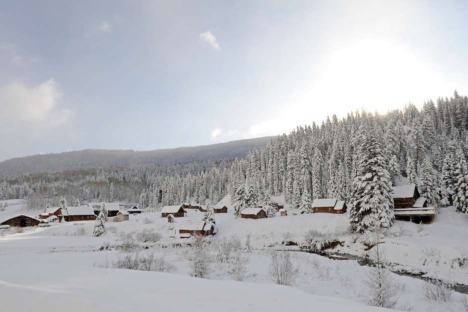 Dunton Hot Springs in the snow