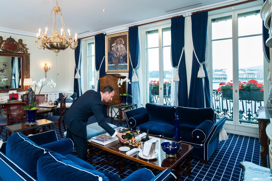 Hotel d’Angleterre Geneva lounge