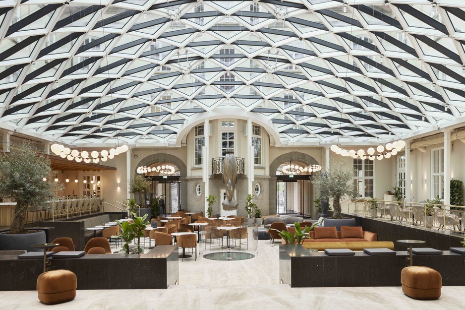 Villa Copenhagen Courtyard With Glass Ceiling