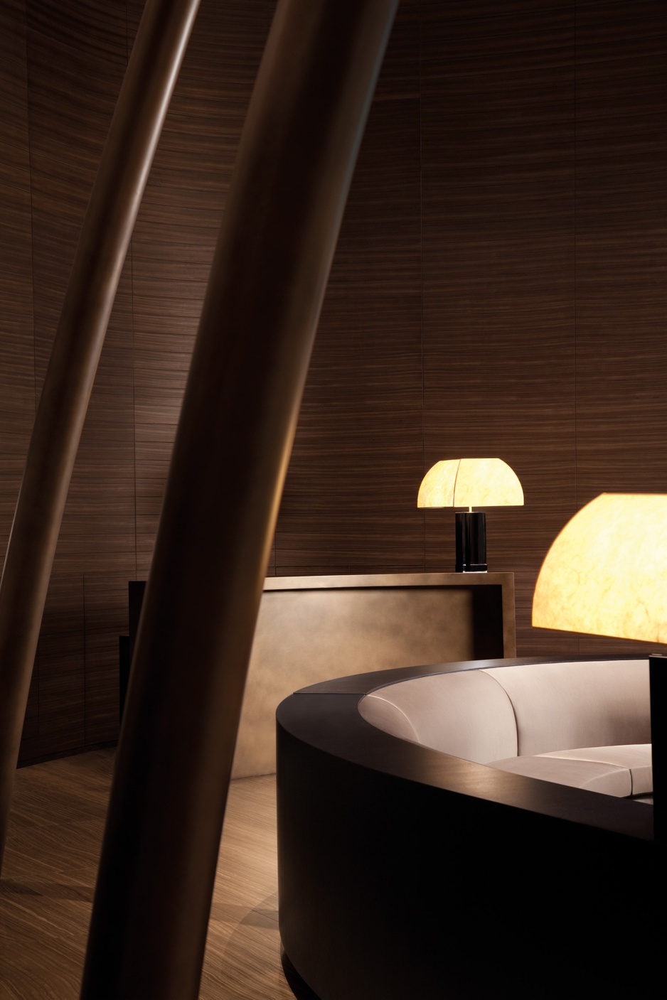 Armani Hotel lounge design details