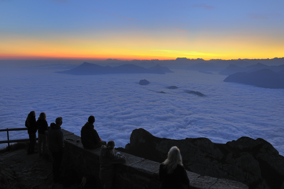 Pilatus views above the clouds