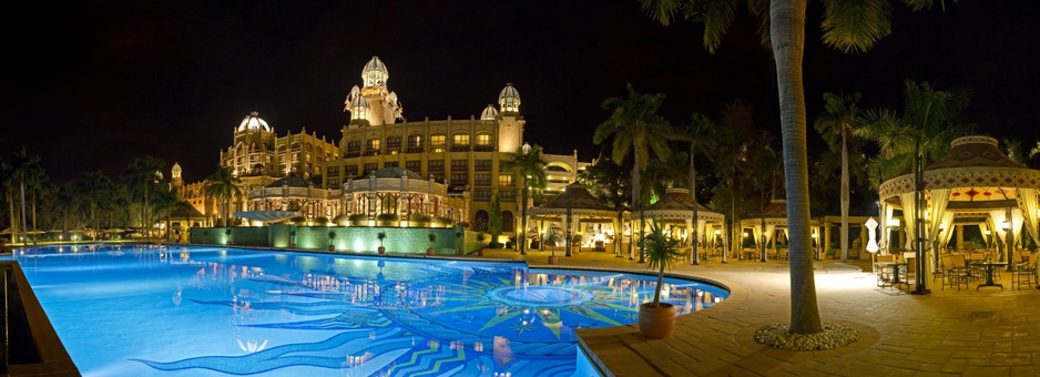 Panoramic View of Hotel at night