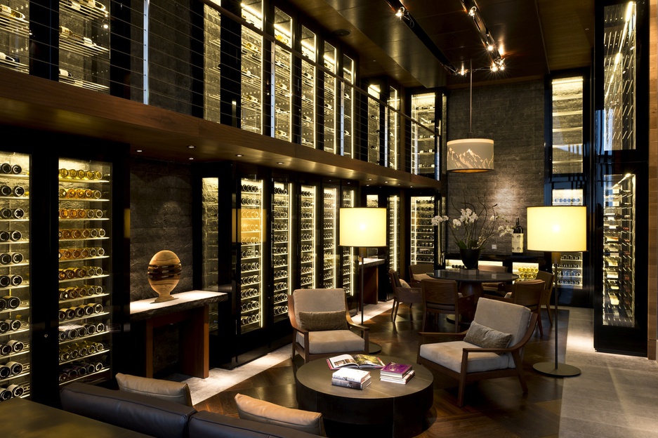 The Chedi Andermatt wine cigar library