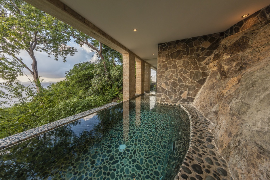 Mustique Island indoor-outdoor pool