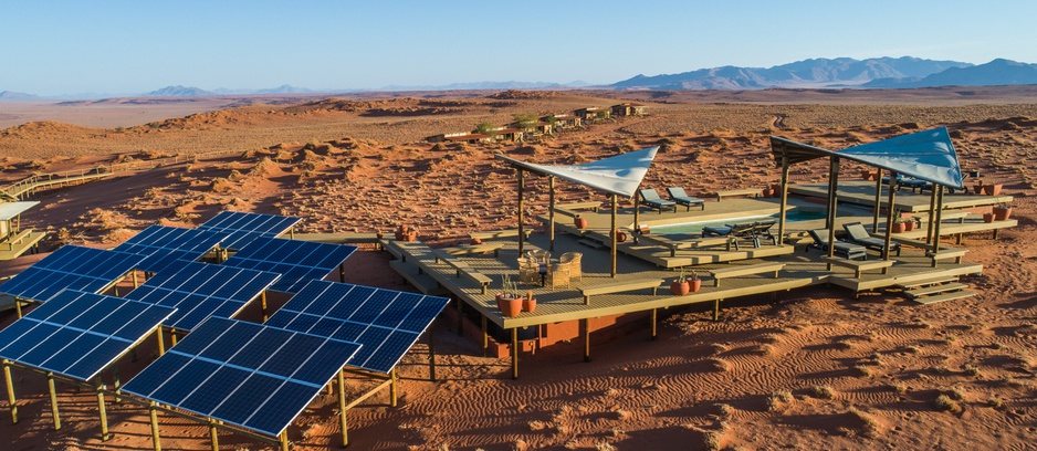 Wolwedans Dunes Lodge solar panels