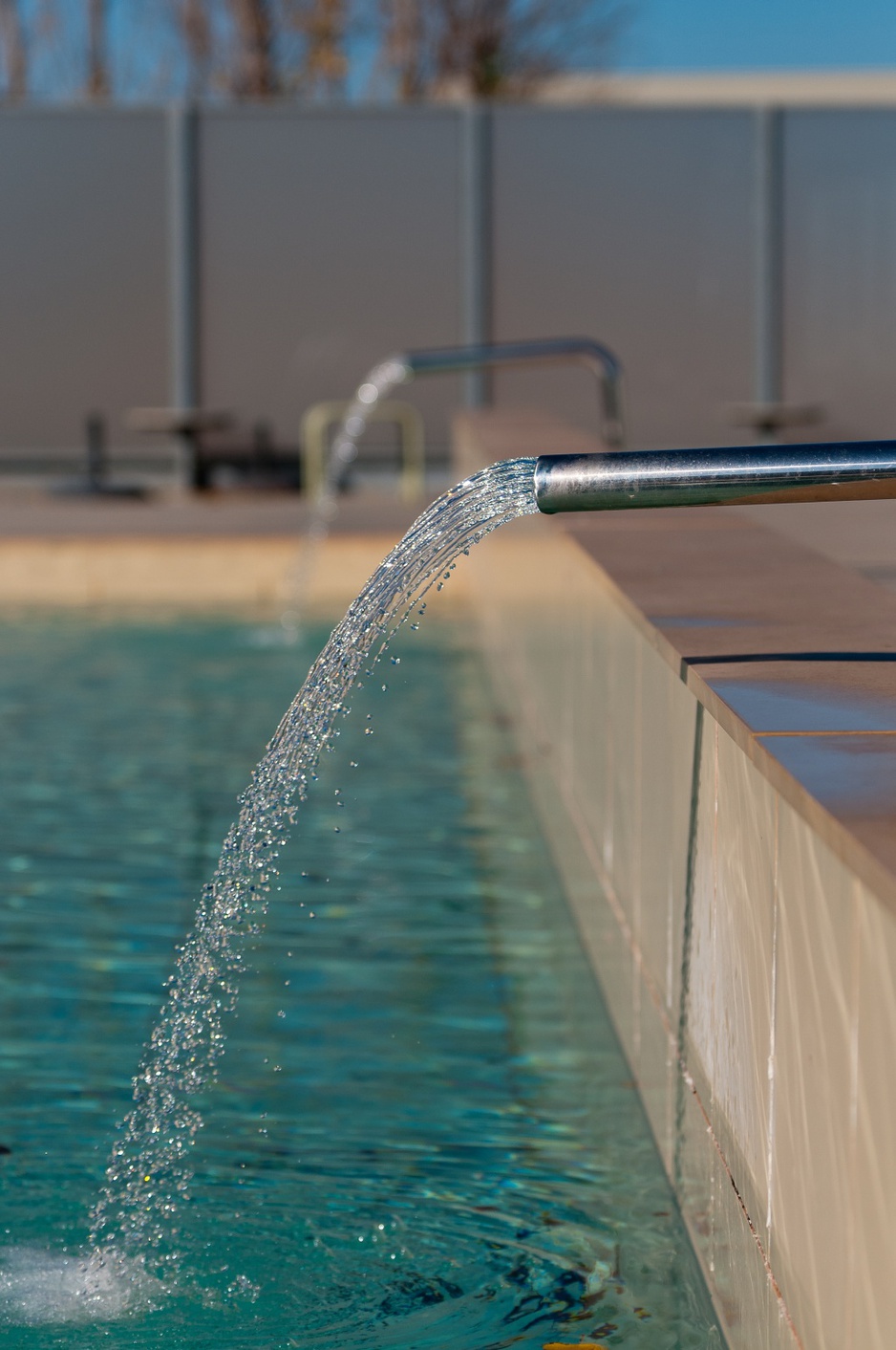 Filling the water in the pool