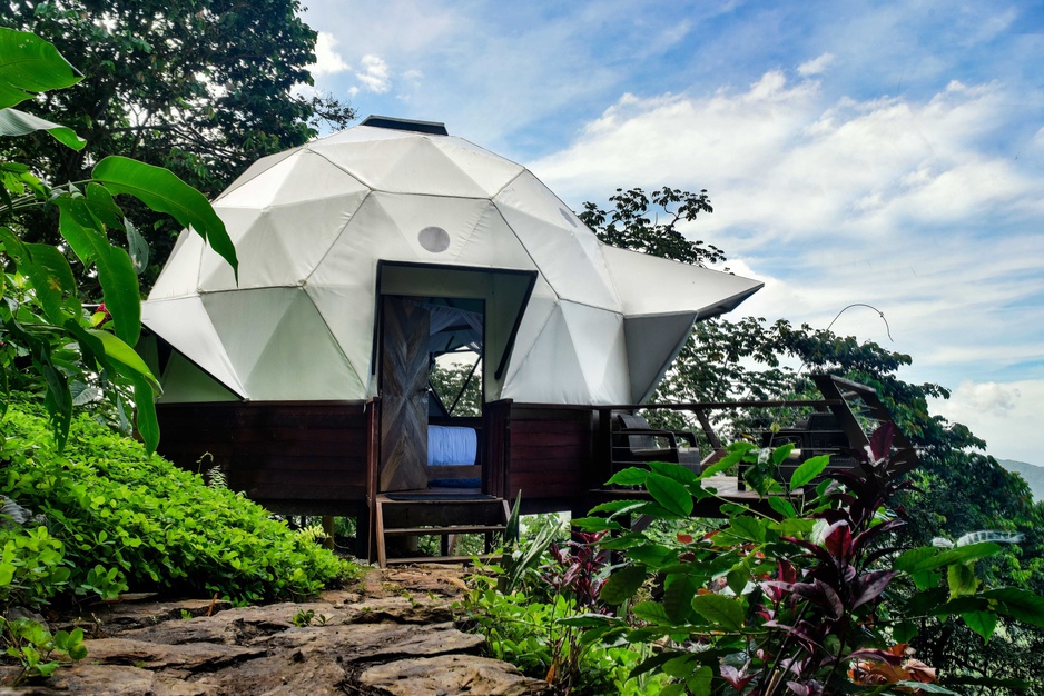 Trekker Glamping Dome Entrance