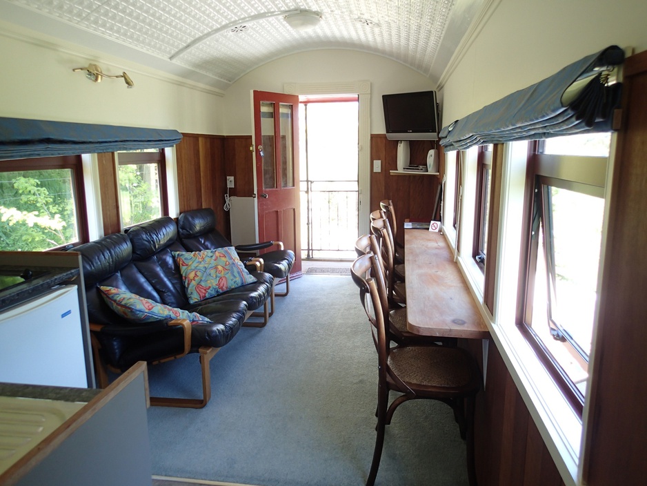 The Waitomo Express interior