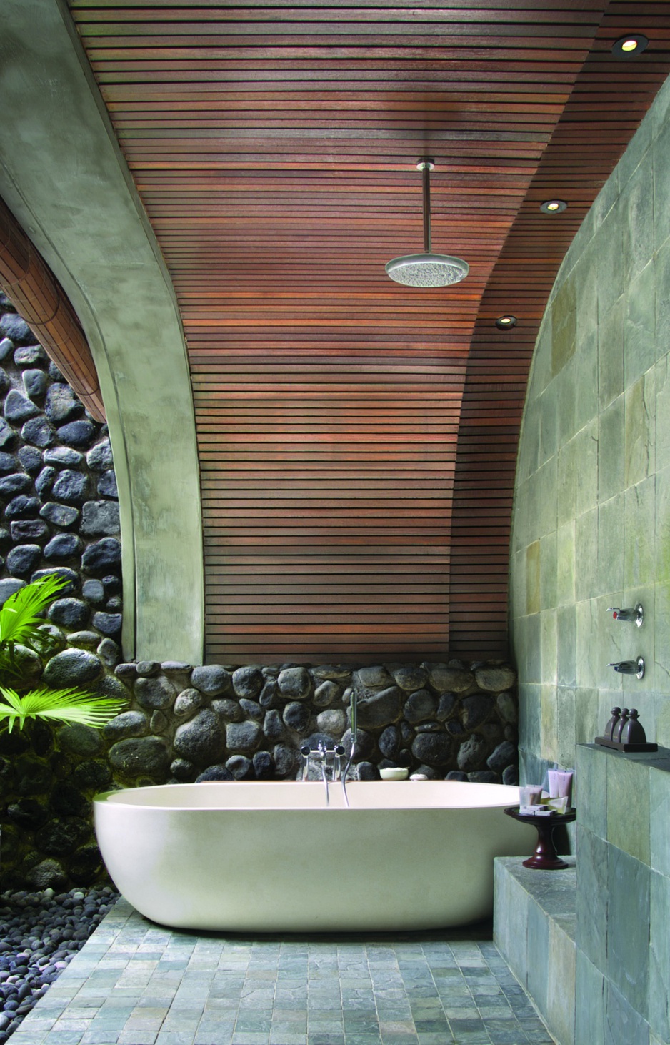 Alila Ubud deluxe outdoor open shower