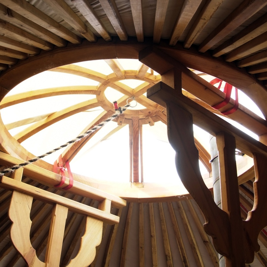 Texel Yurt ceiling