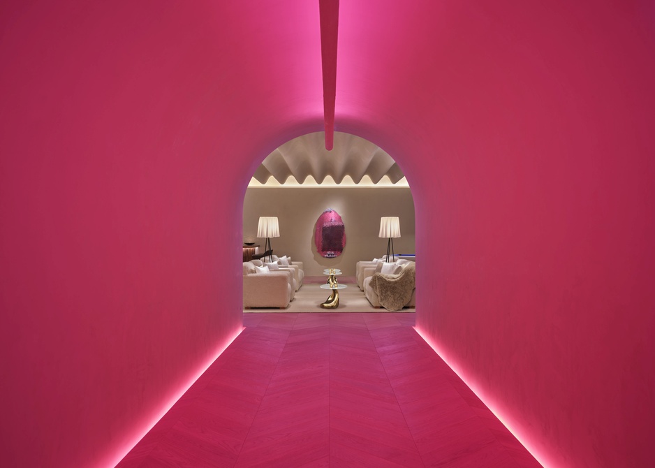 The Madrid Edition Hotel Portico Pink Entrance