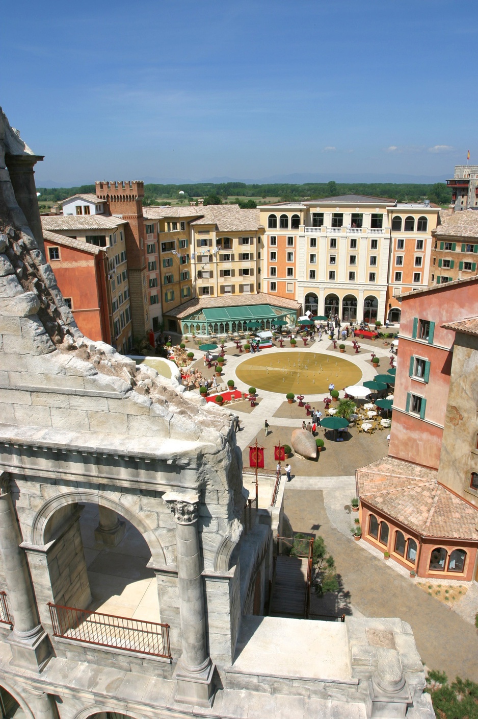 View from the top of Superior Hotel Colosseo