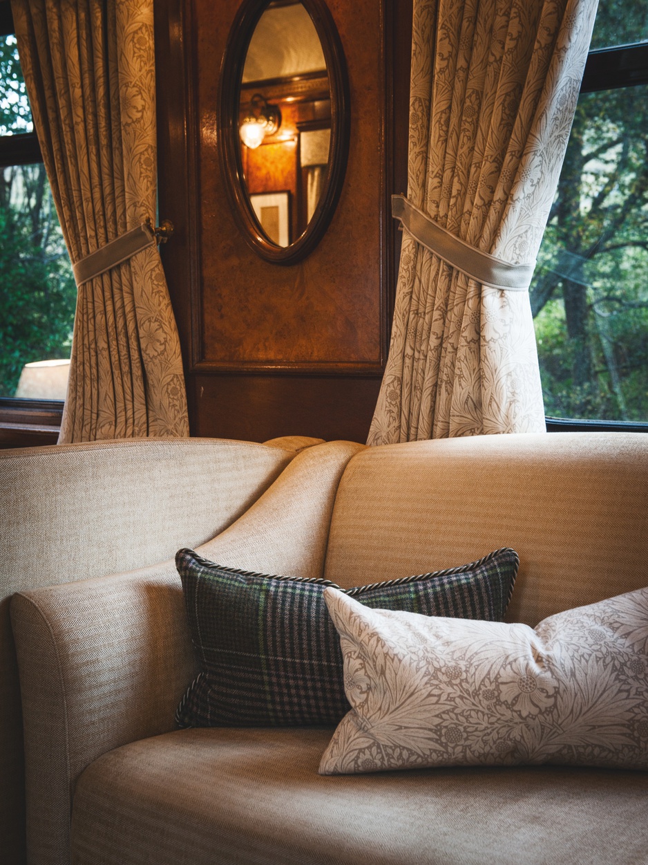 Belmond Royal Scotsman Sofa