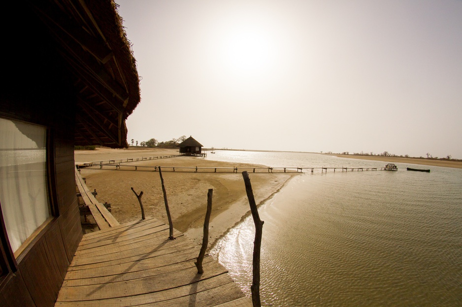 Les Collines De Niassam house entrance with lagoon view