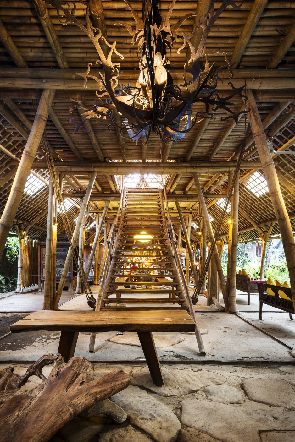 Bambu Indah main building interior