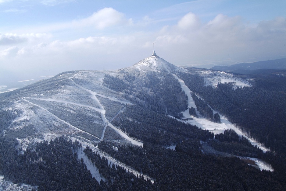 Hotel Ještěd on the top of Ještěd Mountain