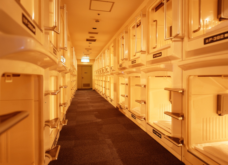 Asahi Plaza Capsule Hotel capsules