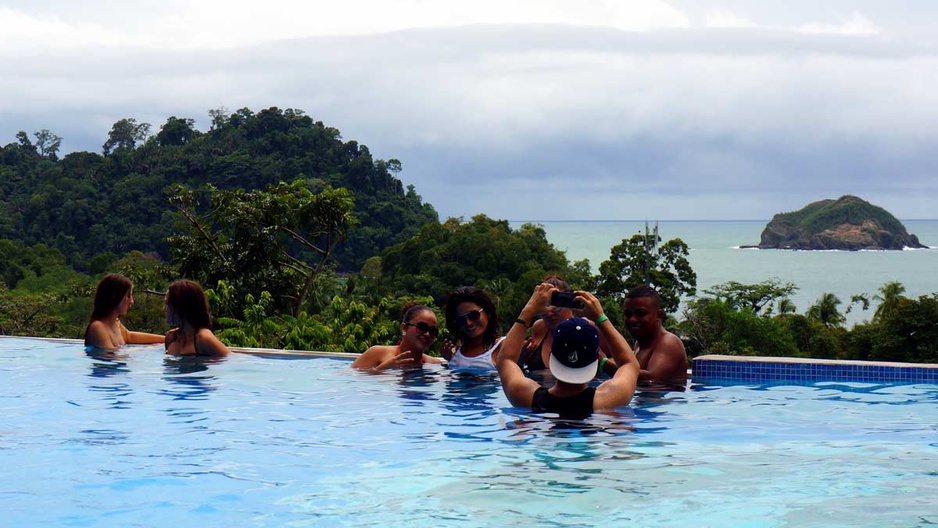 El Faro Beach Hotel pool panorama